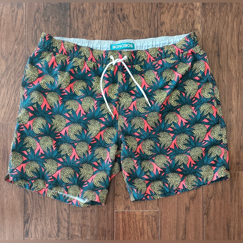 Bonobos Pineapple Swim Trunks Large